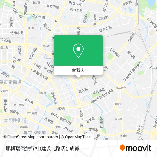 鹏博瑞翔旅行社(建设北路店)地图