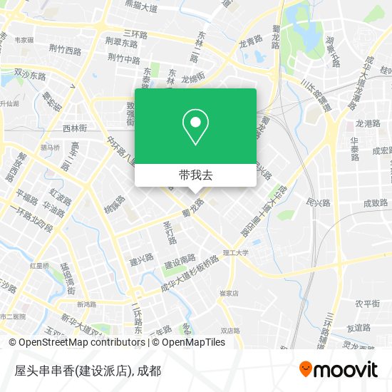 屋头串串香(建设派店)地图
