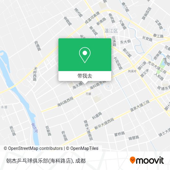 朝杰乒乓球俱乐部(海科路店)地图