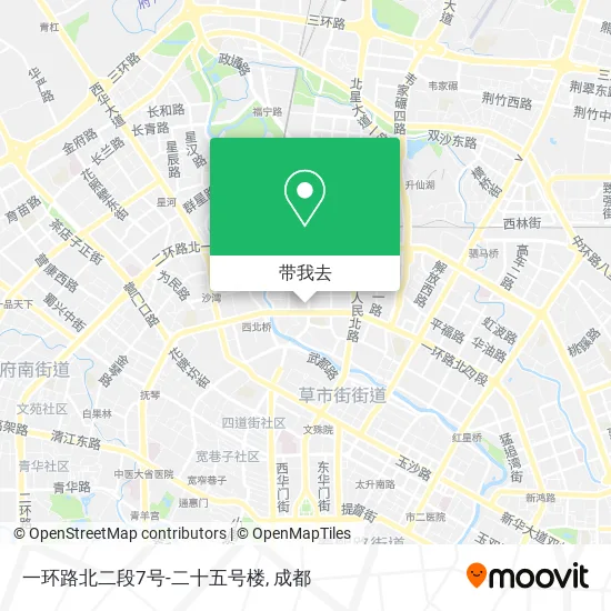 一环路北二段7号-二十五号楼地图
