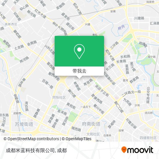 成都米蓝科技有限公司地图