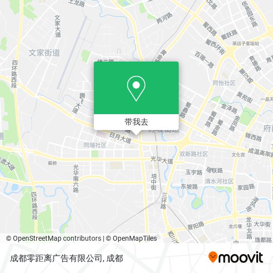 成都零距离广告有限公司地图