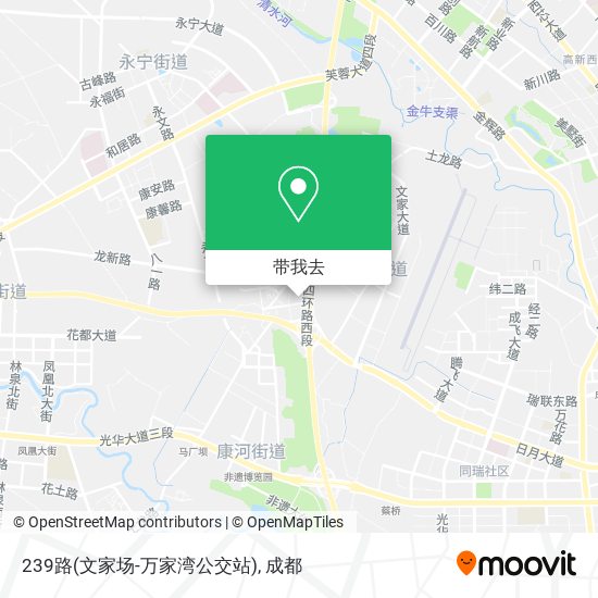 239路(文家场-万家湾公交站)地图