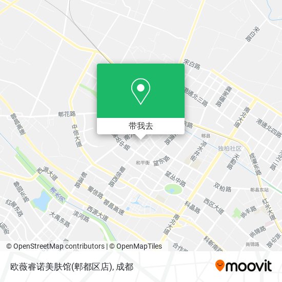 欧薇睿诺美肤馆(郫都区店)地图