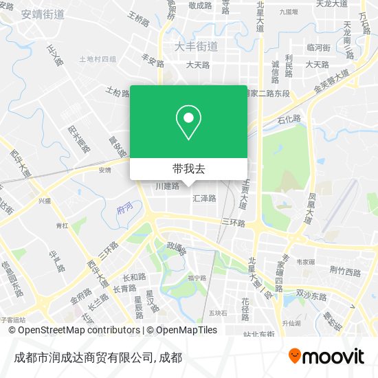 成都市润成达商贸有限公司地图