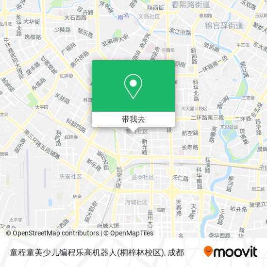 童程童美少儿编程乐高机器人(桐梓林校区)地图
