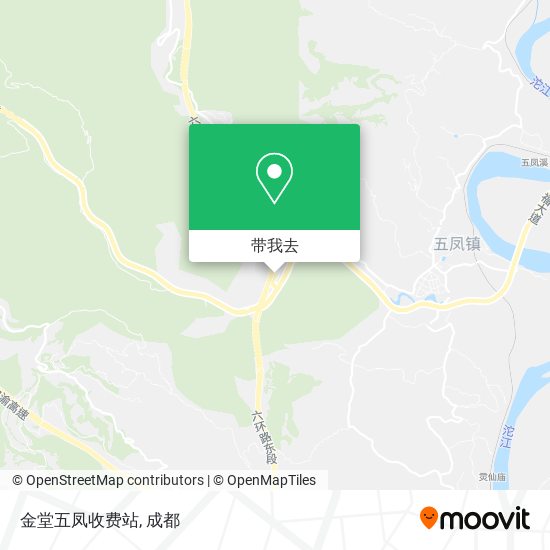 金堂五凤收费站地图