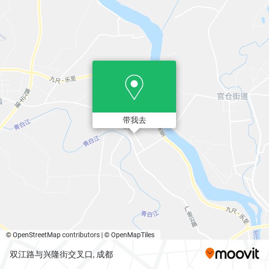 双江路与兴隆街交叉口地图