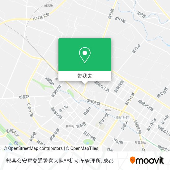 郫县公安局交通警察大队非机动车管理所地图
