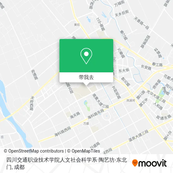 四川交通职业技术学院人文社会科学系·陶艺坊-东北门地图