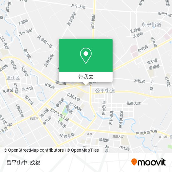 昌平街中地图