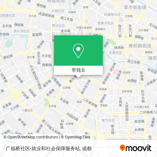 广福桥社区-就业和社会保障服务站地图