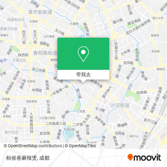 桓侯巷麻辣烫地图