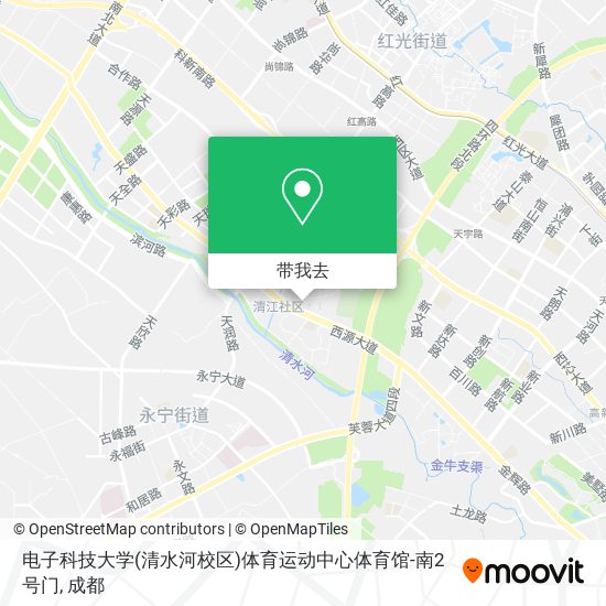 电子科技大学(清水河校区)体育运动中心体育馆-南2号门地图