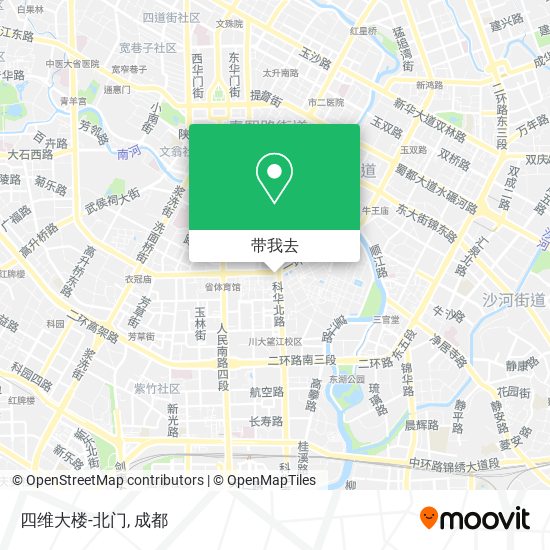 四维大楼-北门地图