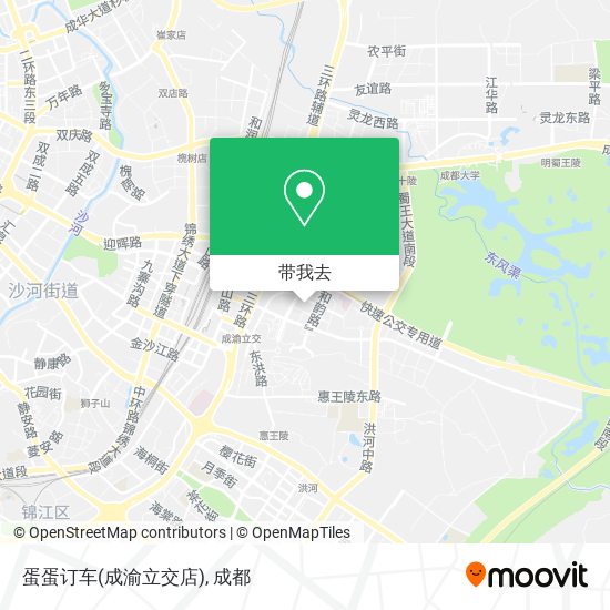 蛋蛋订车(成渝立交店)地图