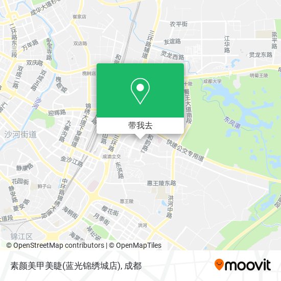 素颜美甲美睫(蓝光锦绣城店)地图