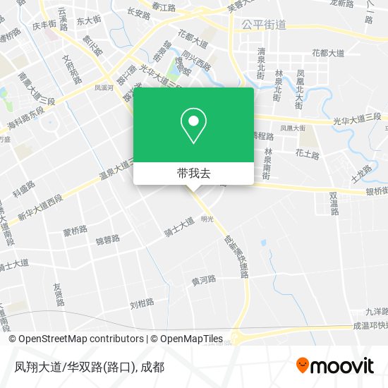 凤翔大道/华双路(路口)地图