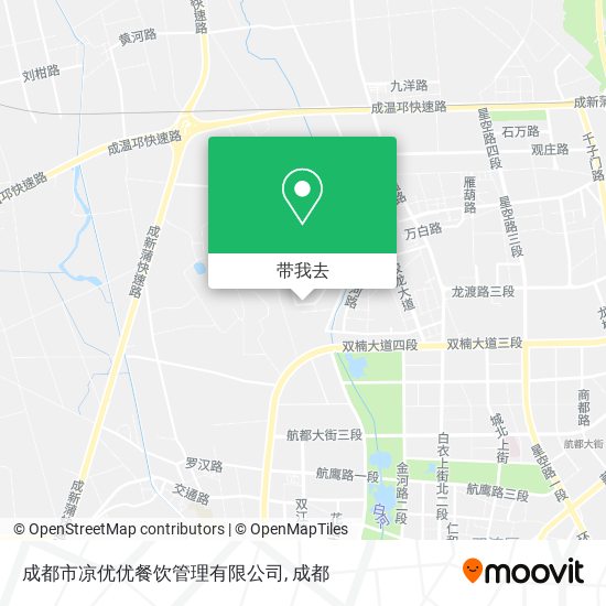 成都市凉优优餐饮管理有限公司地图