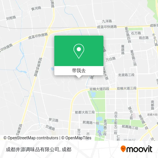 成都井源调味品有限公司地图