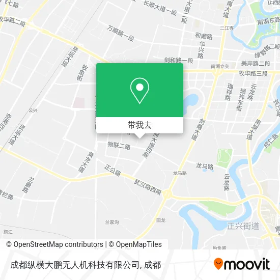 成都纵横大鹏无人机科技有限公司地图