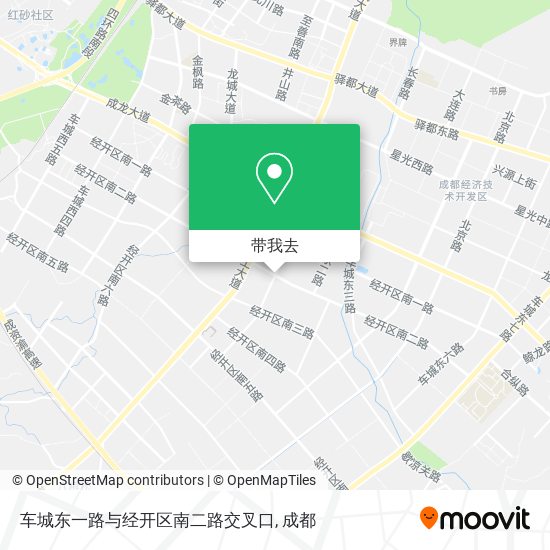 车城东一路与经开区南二路交叉口地图