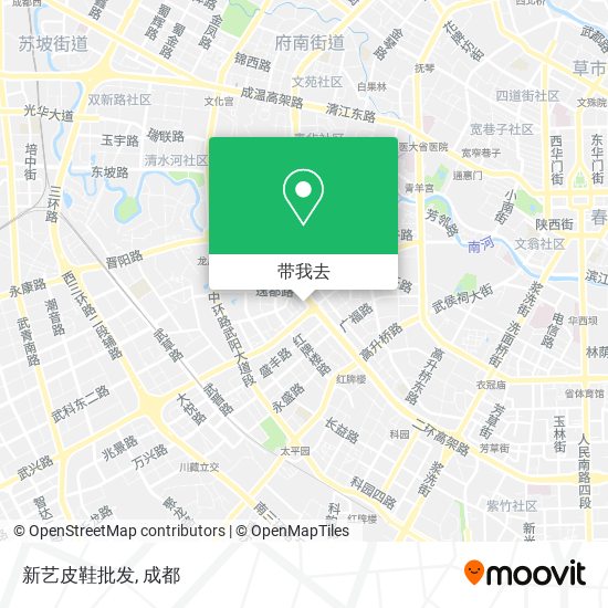 新艺皮鞋批发地图