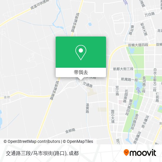 交通路三段/马市坝街(路口)地图