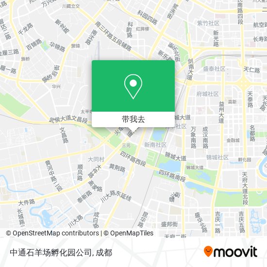 中通石羊场孵化园公司地图