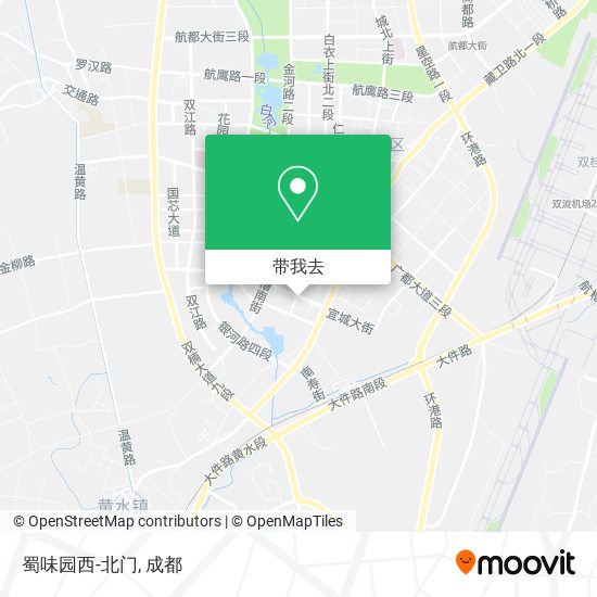 蜀味园西-北门地图