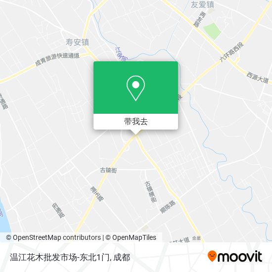 温江花木批发市场-东北1门地图