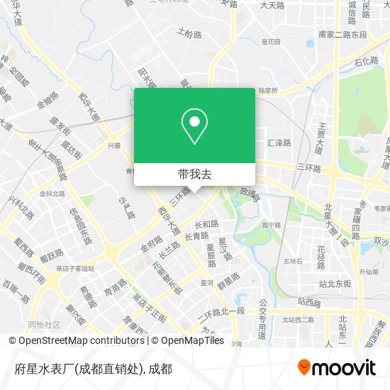 府星水表厂(成都直销处)地图