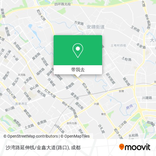 沙湾路延伸线/金鑫大道(路口)地图