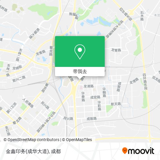 金鑫印务(成华大道)地图