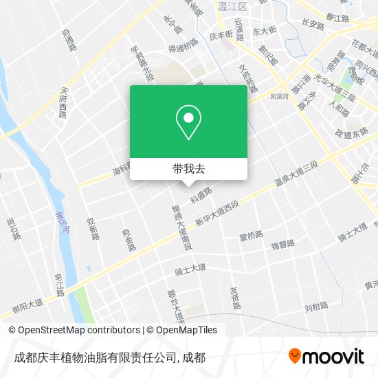成都庆丰植物油脂有限责任公司地图