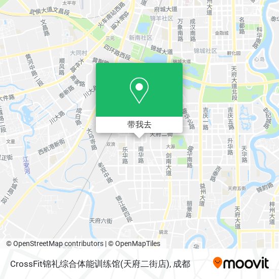 CrossFit锦礼综合体能训练馆(天府二街店)地图