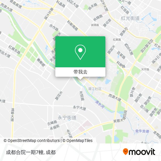 成都合院一期7幢地图