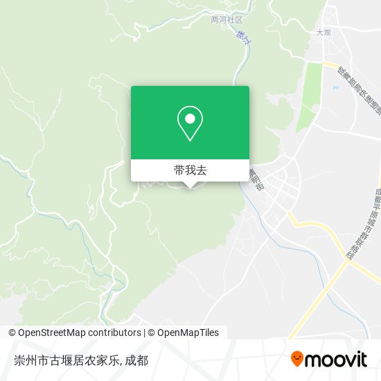 崇州市古堰居农家乐地图