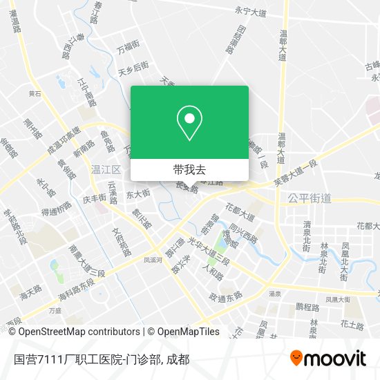 国营7111厂职工医院-门诊部地图