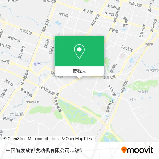 中国航发成都发动机有限公司地图