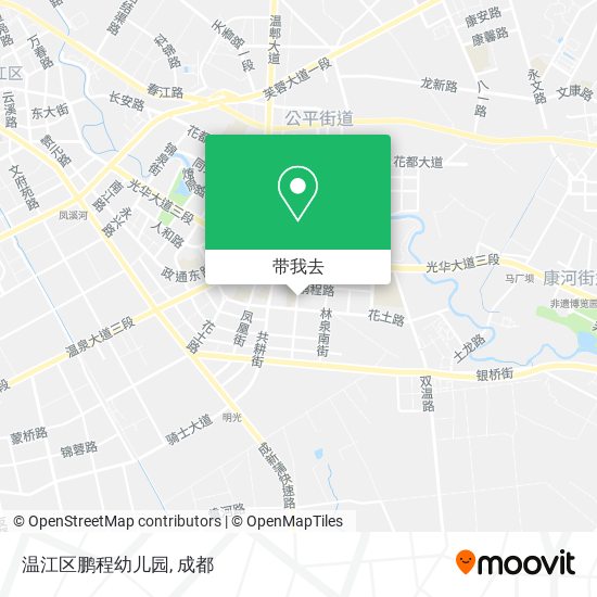 温江区鹏程幼儿园地图