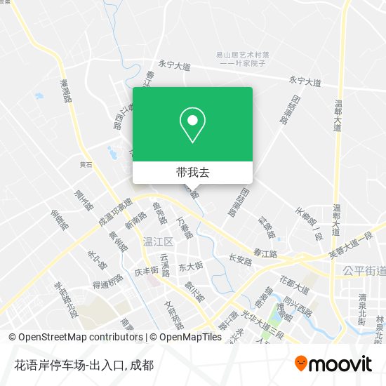 花语岸停车场-出入口地图