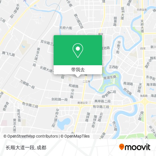 长顺大道一段地图
