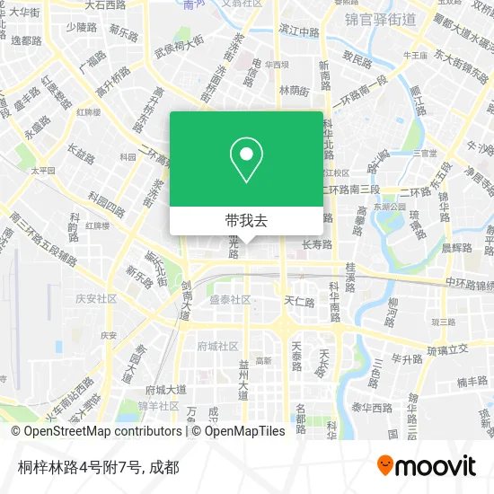 桐梓林路4号附7号地图