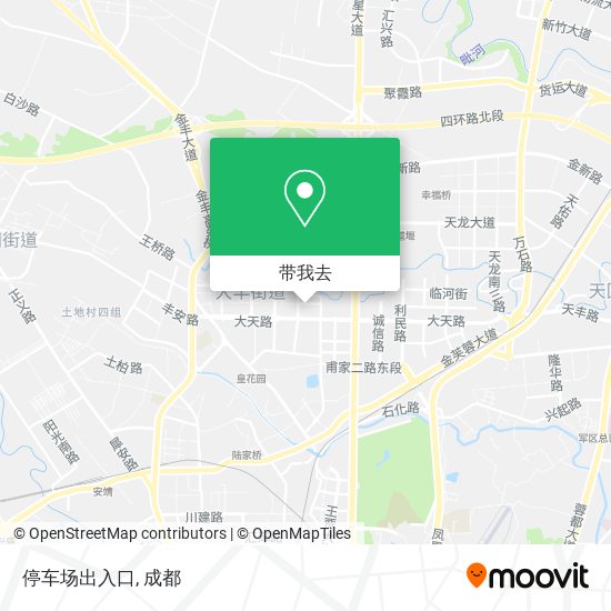 停车场出入口地图