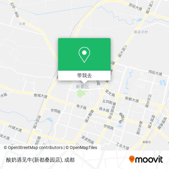 酸奶遇见牛(新都桑园店)地图