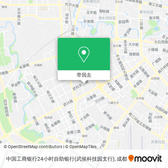 中国工商银行24小时自助银行(武侯科技园支行)地图