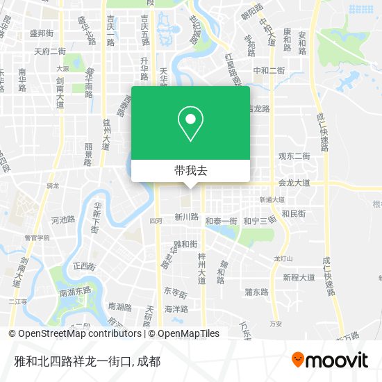 雅和北四路祥龙一街口地图