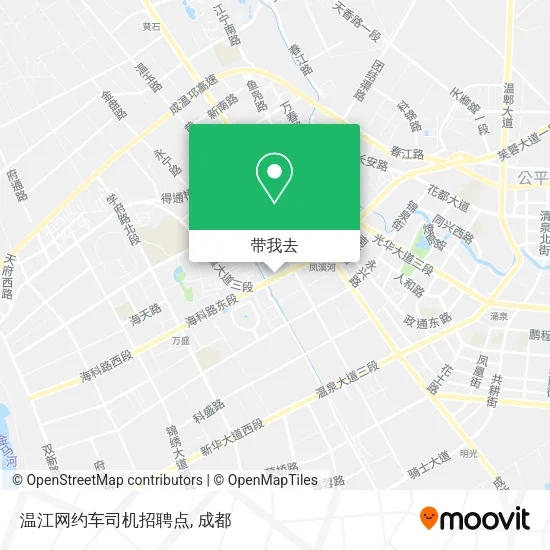 温江网约车司机招聘点地图