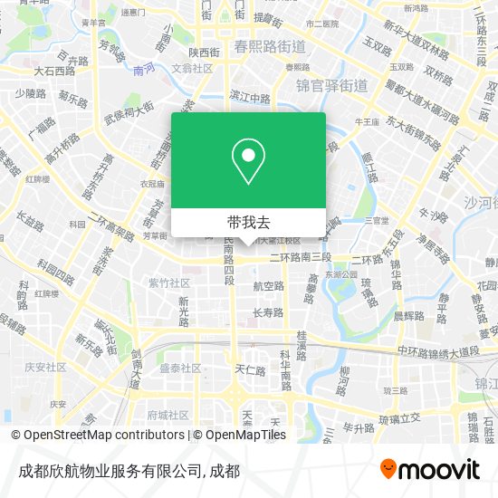 成都欣航物业服务有限公司地图